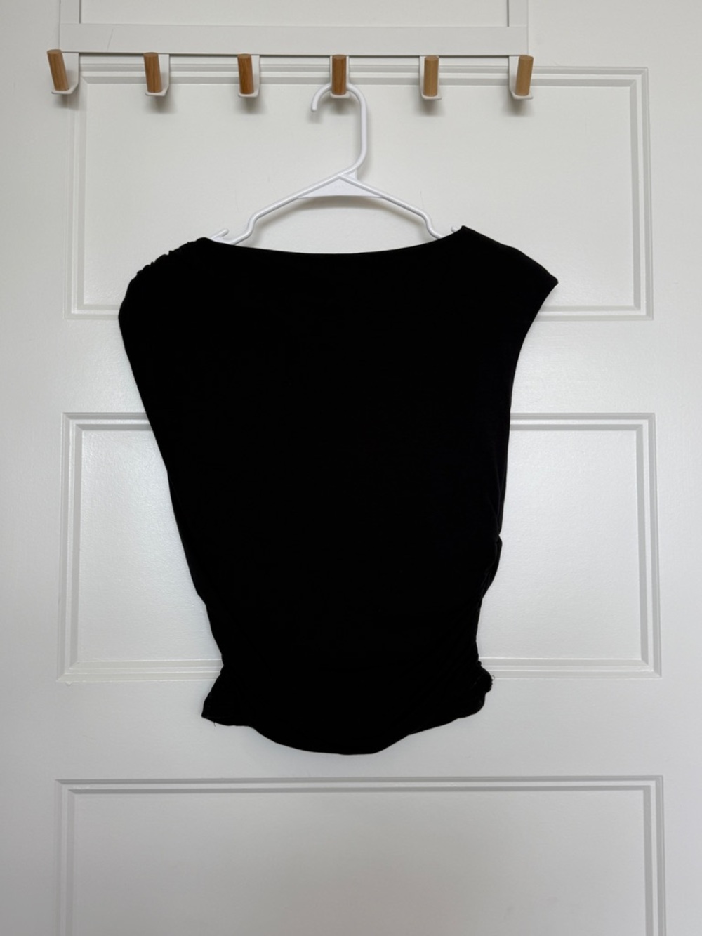 Abercrombie Black Cap-Sleeve Top